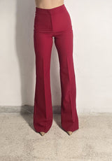 Pantalone bordeaux mezza zampa Silence Limited