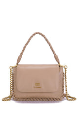 Borsa a mano Curly beige La Carrie