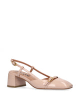 Scarpa con tacco lucida color nude Bibi Lou