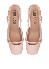 Scarpa con tacco lucida color nude Bibi Lou