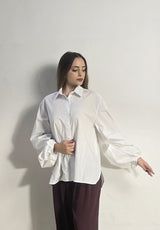 Camicia bianca con manica a palloncino Imperial