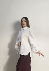 Camicia bianca con manica a palloncino Imperial