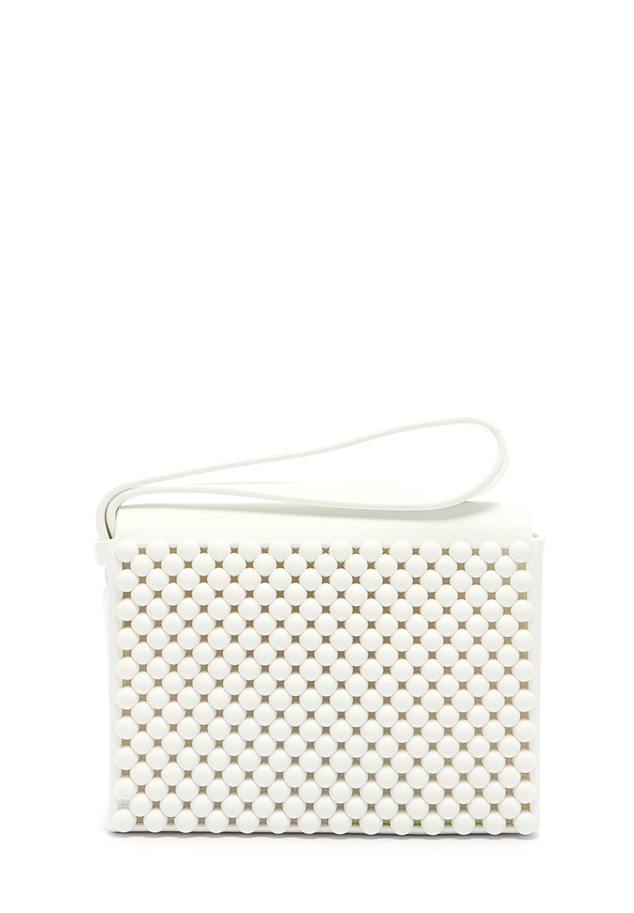 Portafoglio Flat Wallet Ball bianco Marc Ellis