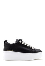 Sneaker nera con maxi-strass Emanuelle Vee