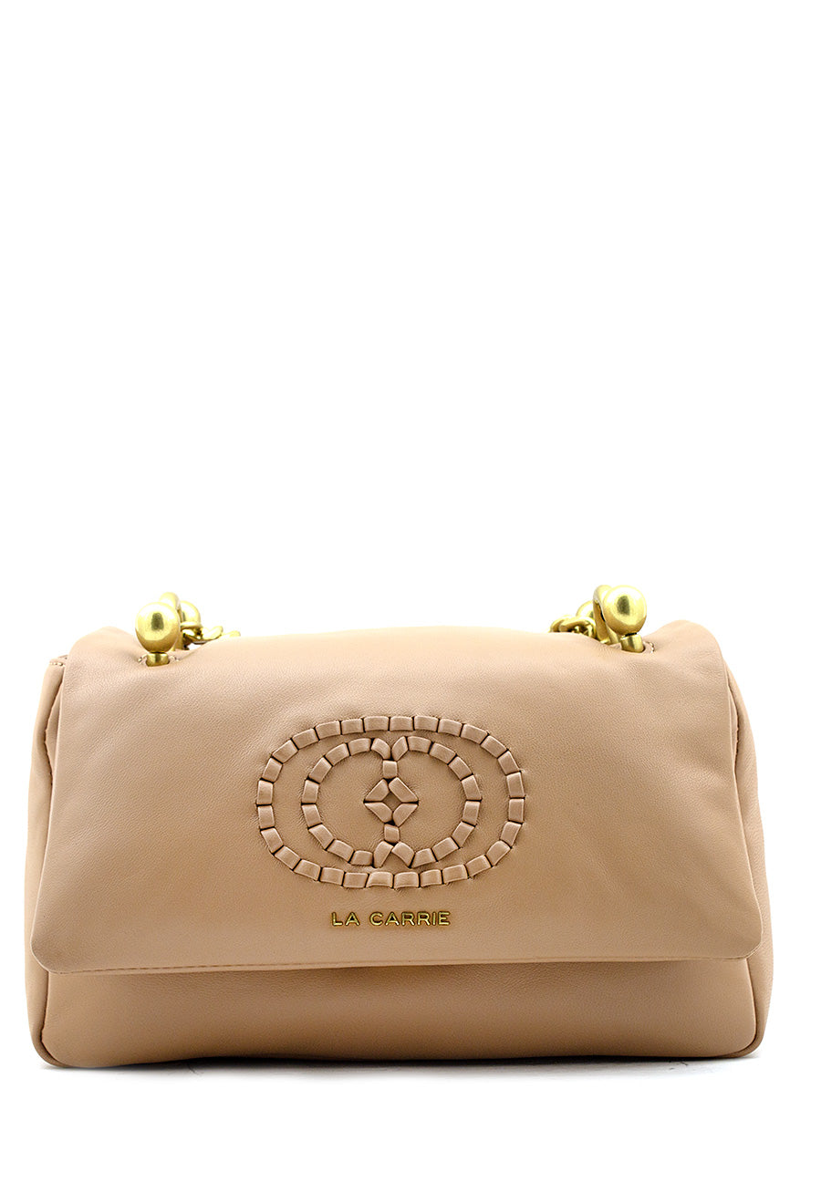 Borsa a tracolla Woven beige La Carrie