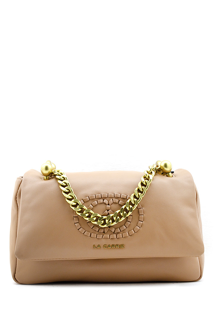 Borsa a tracolla Woven beige La Carrie