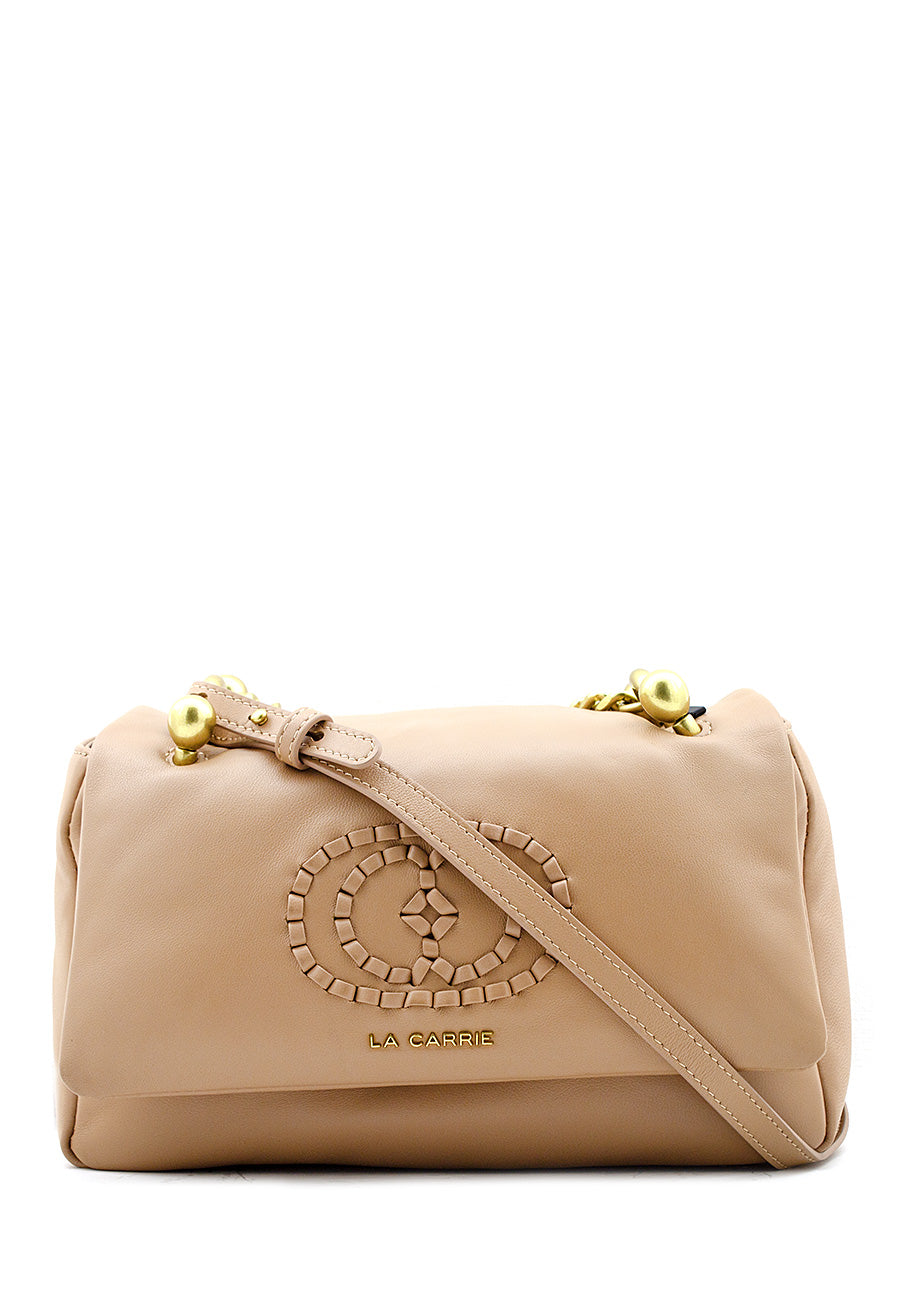 Borsa a tracolla Woven beige La Carrie