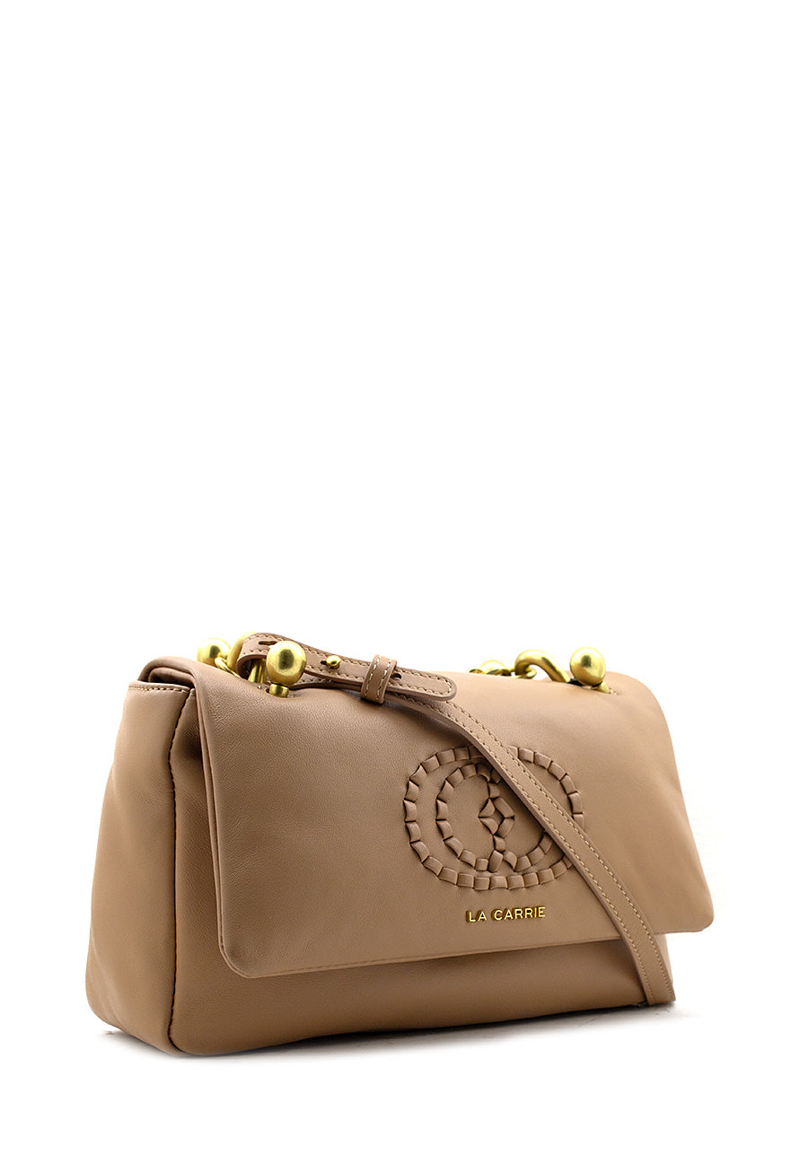 Borsa a tracolla Woven beige La Carrie