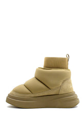 Stivaletto Indoor beige imbottito e trapuntato Ash