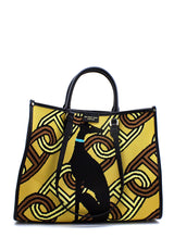 Shopper Atena in tessuto giallo My Best Bag