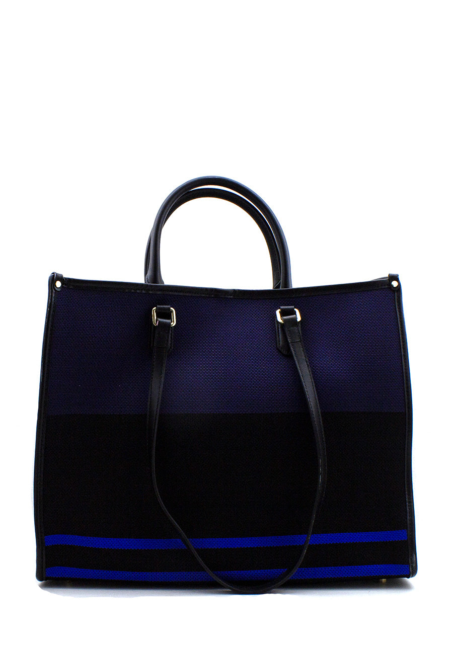 Shopper Atena in tessuto blu My Best Bag