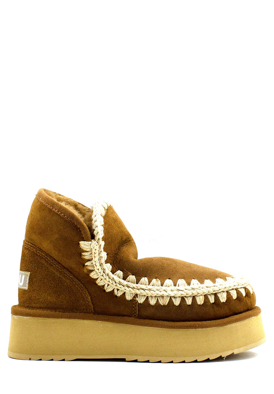 Tronchetto Mini Eskimo Platform Boot cuoio Mou