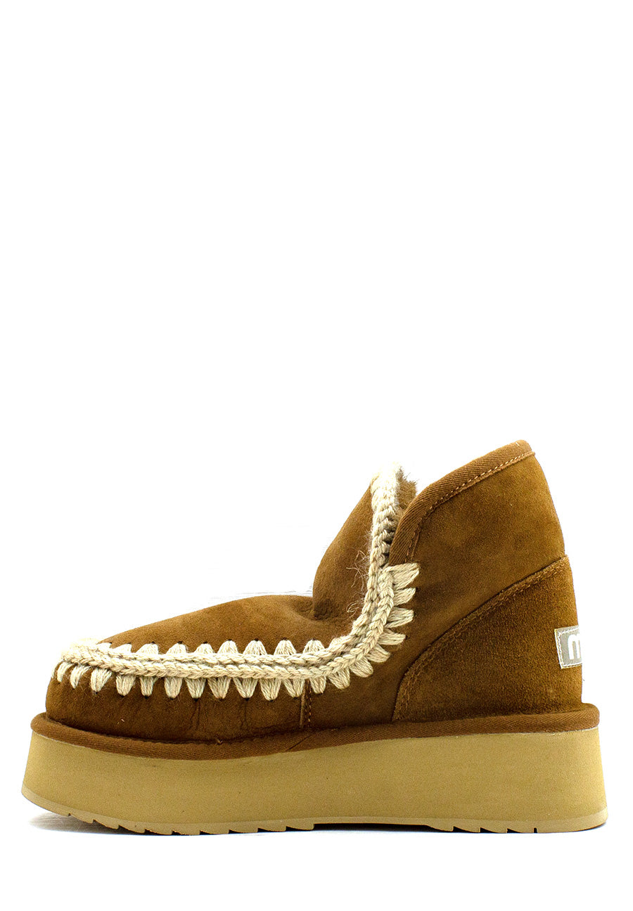 Tronchetto Mini Eskimo Platform Boot cuoio Mou