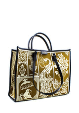 Shopper Atena Willow in tessuto ocra My Best Bag