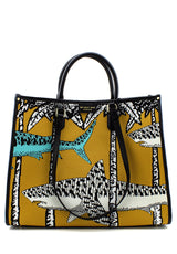 Shopper Atena Oniric in tessuto giallo My Best Bag