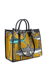 Shopper Atena Oniric in tessuto giallo My Best Bag