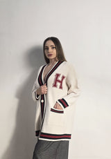 Cardigan college in maglia burro HaveOne