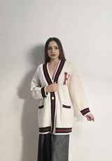 Cardigan college in maglia burro HaveOne