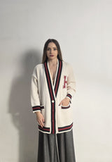 Cardigan college in maglia burro HaveOne