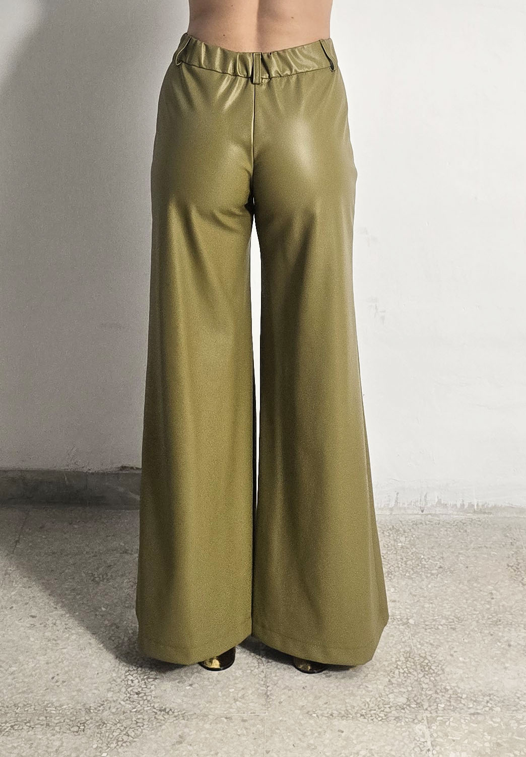 Pantalone palazzo verde pistacchio Otro Amor