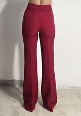 Pantalone bordeaux mezza zampa Silence Limited