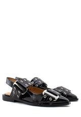 Slingback Grand Ave nero vernice Steve Madden