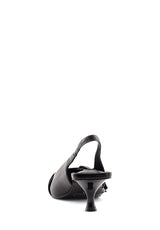 Slingback Stepback nero vernice Steve Madden