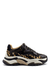 Sneaker Addict marrone con inserti leopardati Ash