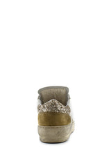 Sneaker bianca Slam retro glitter oro Ama Brand