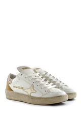 Sneaker bianca Slam retro glitter oro Ama Brand