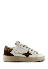 Sneaker bianca Slam retro glitter marrone Ama Brand