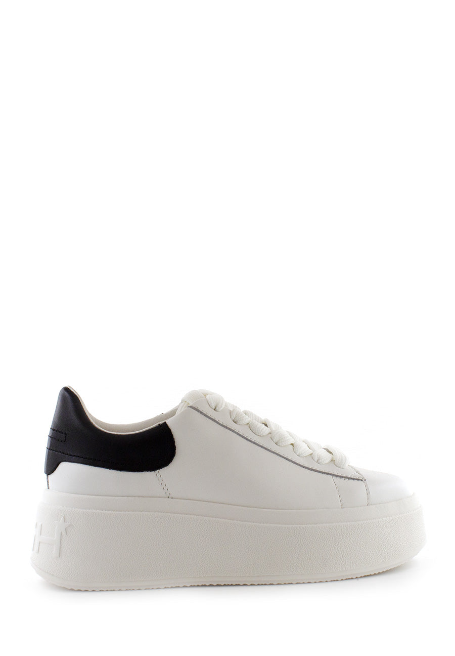 Sneaker Moby bianca con retro nero Ash