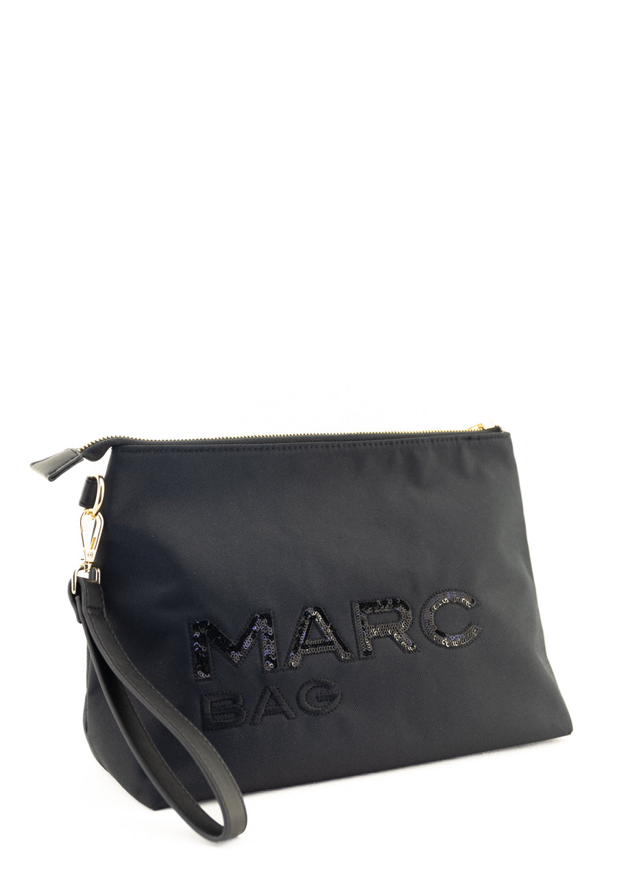 Pochette Marc Bag in tessuto nero Marc Ellis