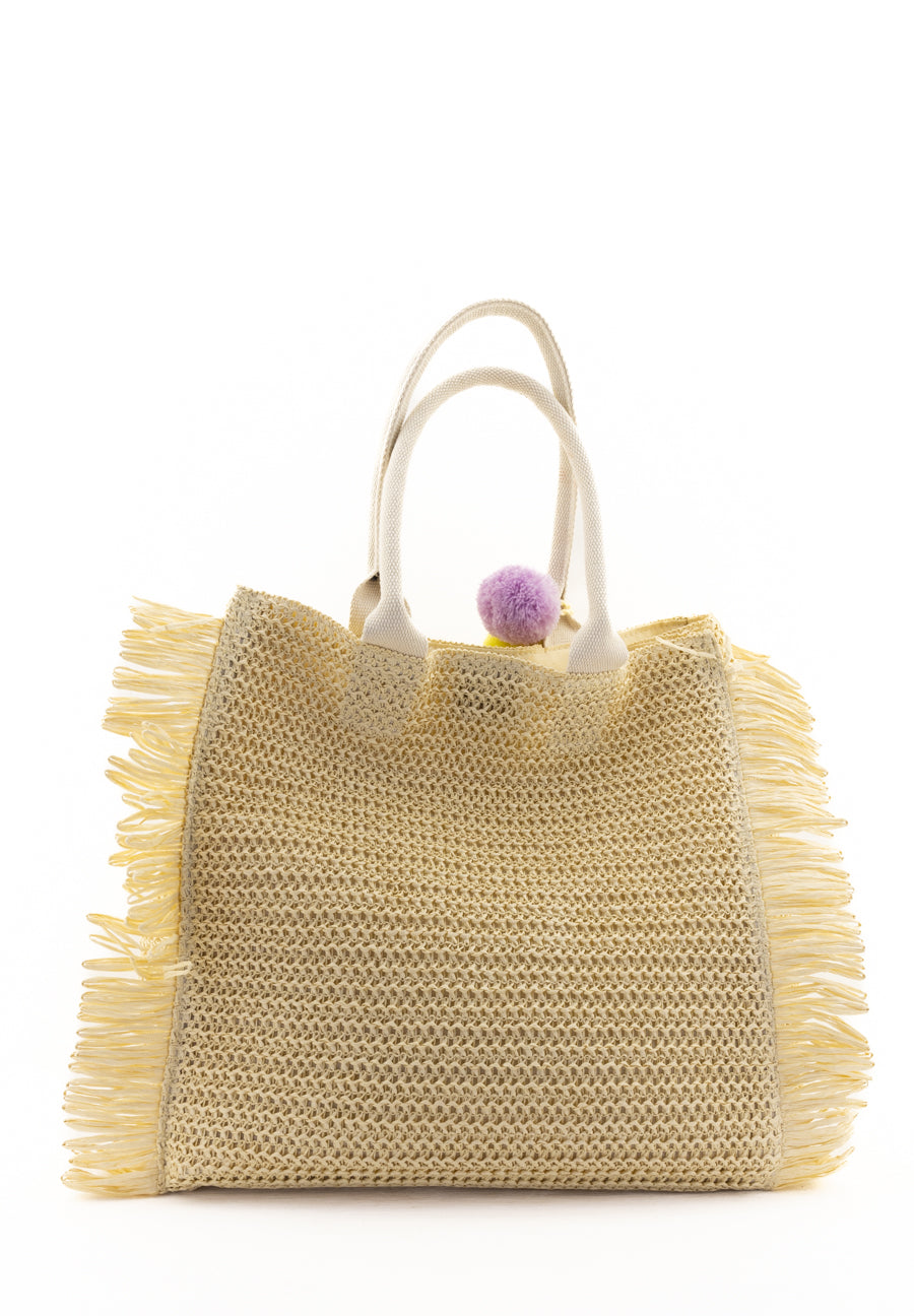 Borsa a mano Buby St Thomas Natural con charms Marc Ellis