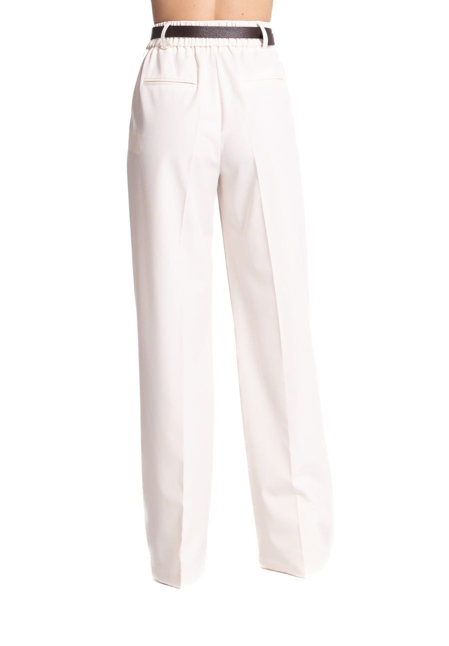 Pantalone bianco a palazzo HaveOne