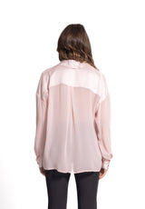 Blusa rosa con scollo a "V" HaveOne