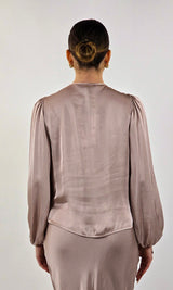 Blusa in satin nude HaveOne