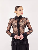 Camicia Lace in pizzo nero Silence Limited