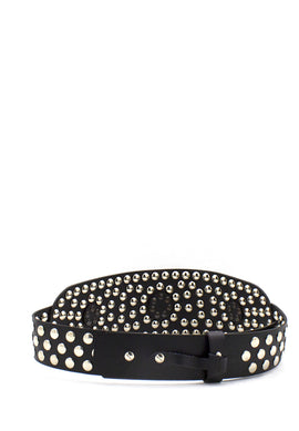 ANIYE BY: Vernis over belt in patent leather - White